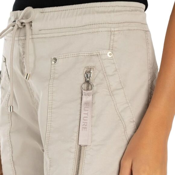 Mac Jeans Future Concept 2.08 Casual Canvas Utility Cropped Khaki Pants Sz 32 - Picture 3 of 11